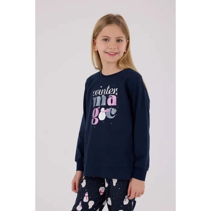 RolyPoly 3712-2 Kız Çocuk Uzun Kol Pijama Takım
