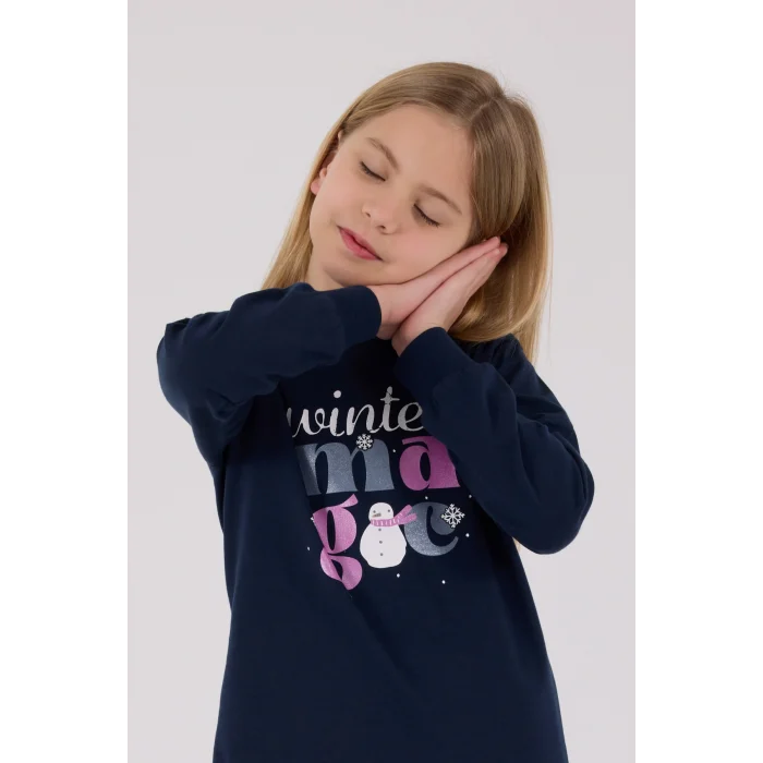 RolyPoly 3712-2 Kız Çocuk Uzun Kol Pijama Takım