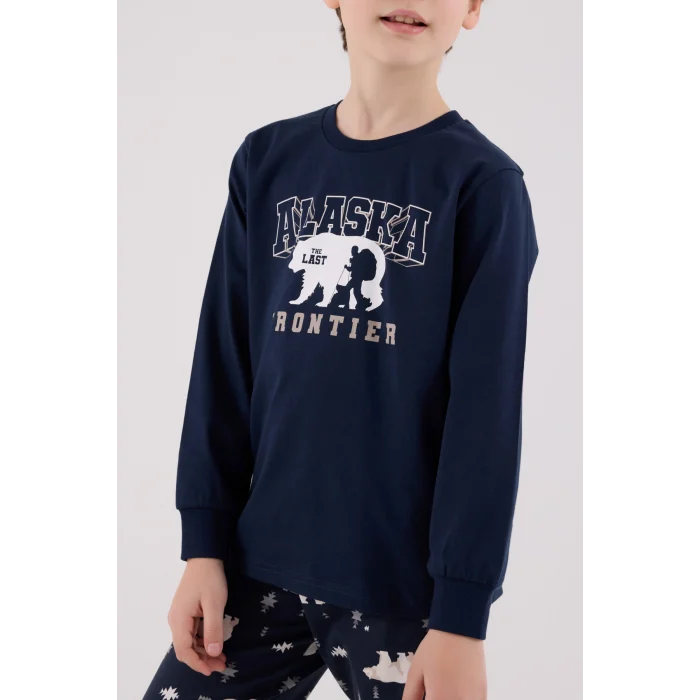 RolyPoly 3718-G Erkek Çocuk Uzun Kol Pijama Takım