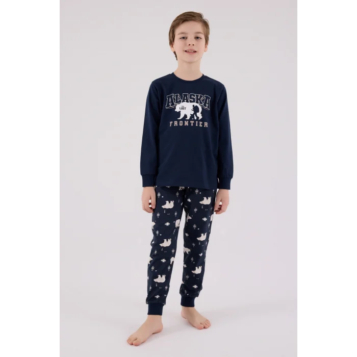 RolyPoly 3718-G Erkek Çocuk Uzun Kol Pijama Takım