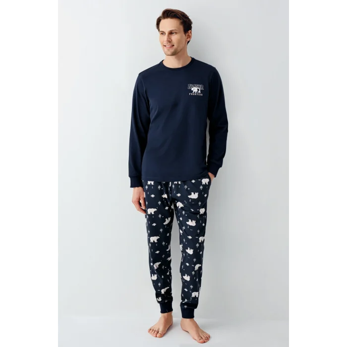 RolyPoly 3718-S Erkek Uzun Kol Pijama Takım