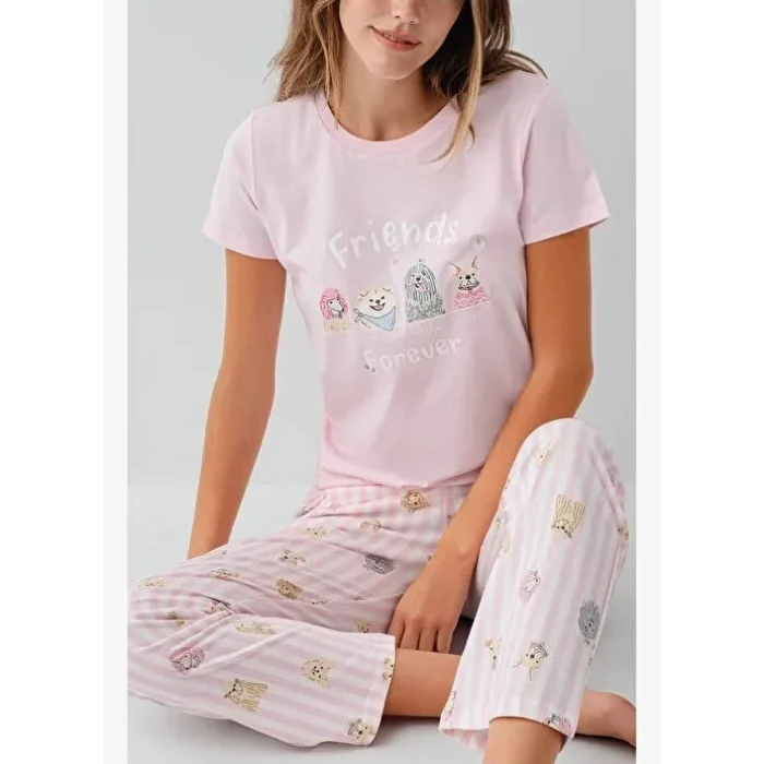 RolyPoly RP3810-S Kadın Kısa Kol Pijama Takımı