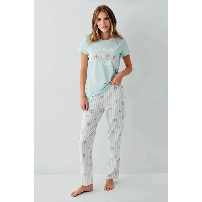 RolyPoly RP3810-S Kadın Kısa Kol Pijama Takımı