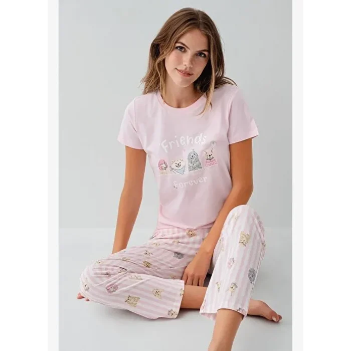 RolyPoly RP3810-S Kadın Kısa Kol Pijama Takımı