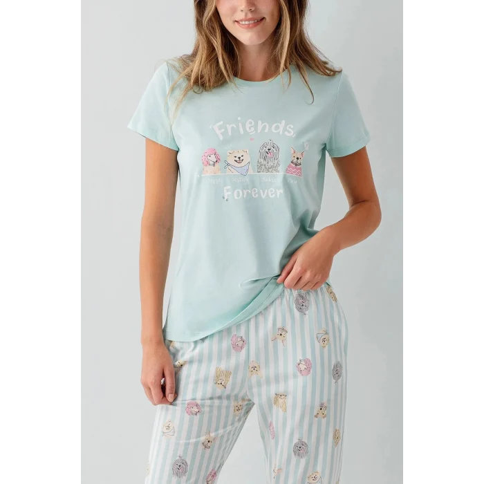 RolyPoly RP3810-S Kadın Kısa Kol Pijama Takımı