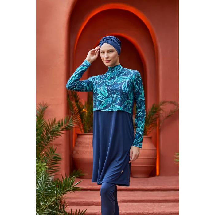 Rozamay 3121 Mary Uzun Kollu Tesettür Mayo