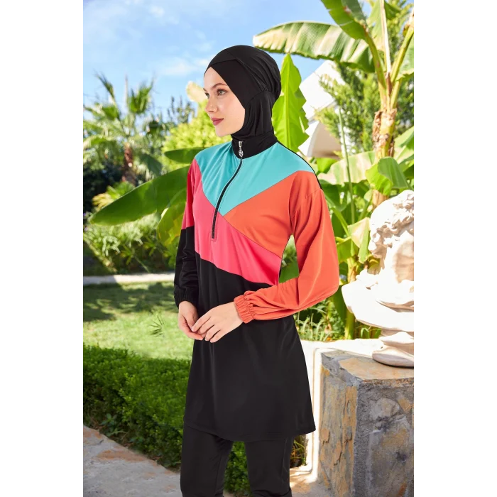 Rozamay 3127 Perla Uzun Kollu Tesettür Mayo