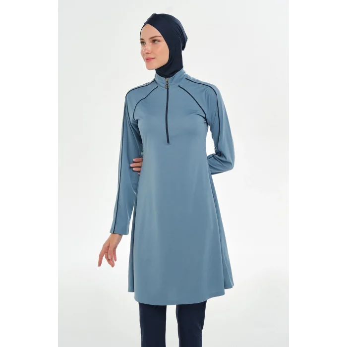 Rozamay 3129 Nila Uzun Kollu Tesettür Mayo