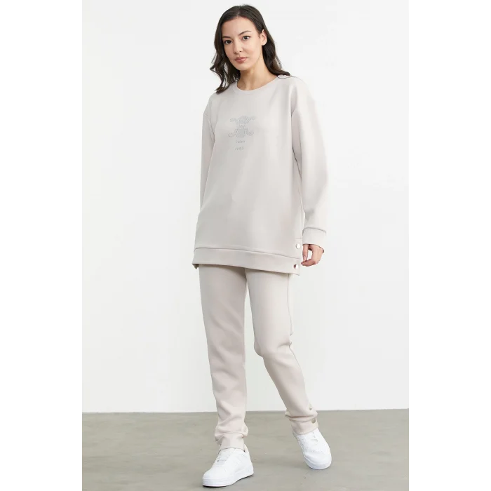 Sementa 76311 Taş Detaylı Rahat Kalıp Eşofman Takım