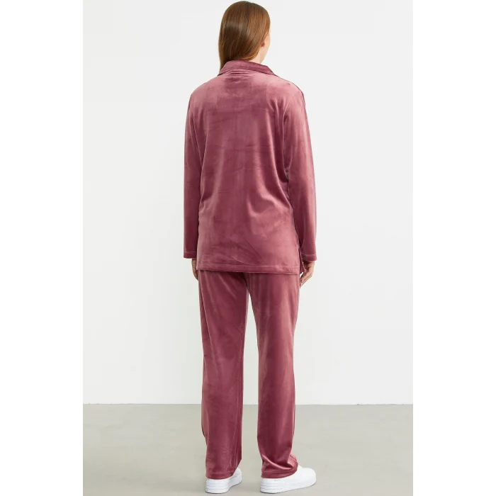 Sementa 76387 Fermuarlı Kadife Tunik Eşofman Takım