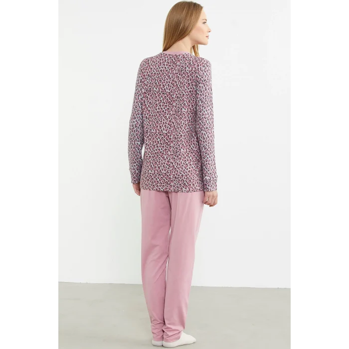 Sementa 76413 Leopar Kombinli Pijama Takımı