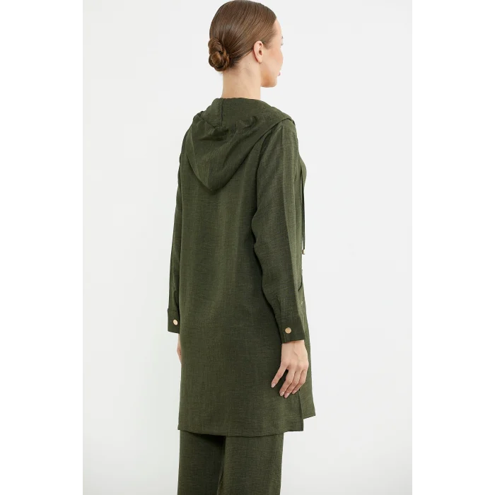 Sementa 76473 Büyük Beden Keten Görünümlü Üçlü Takım