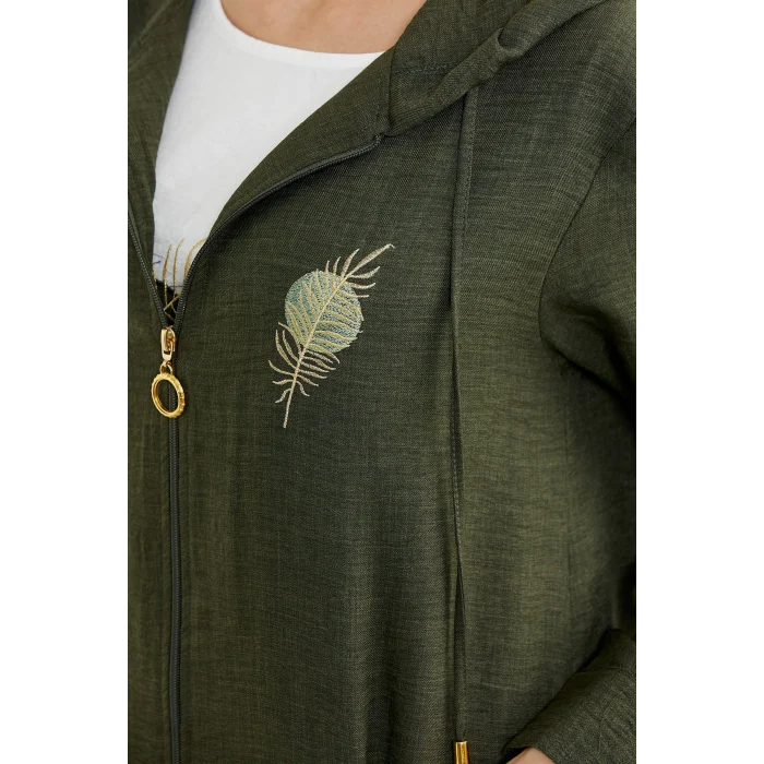 Sementa 76473 Büyük Beden Keten Görünümlü Üçlü Takım