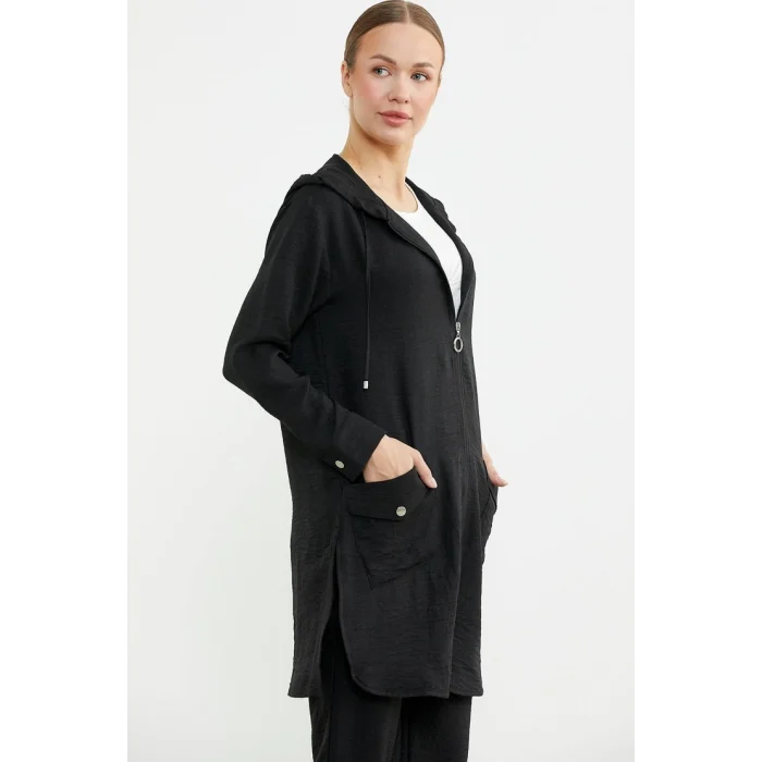 Sementa 76473 Büyük Beden Keten Görünümlü Üçlü Takım