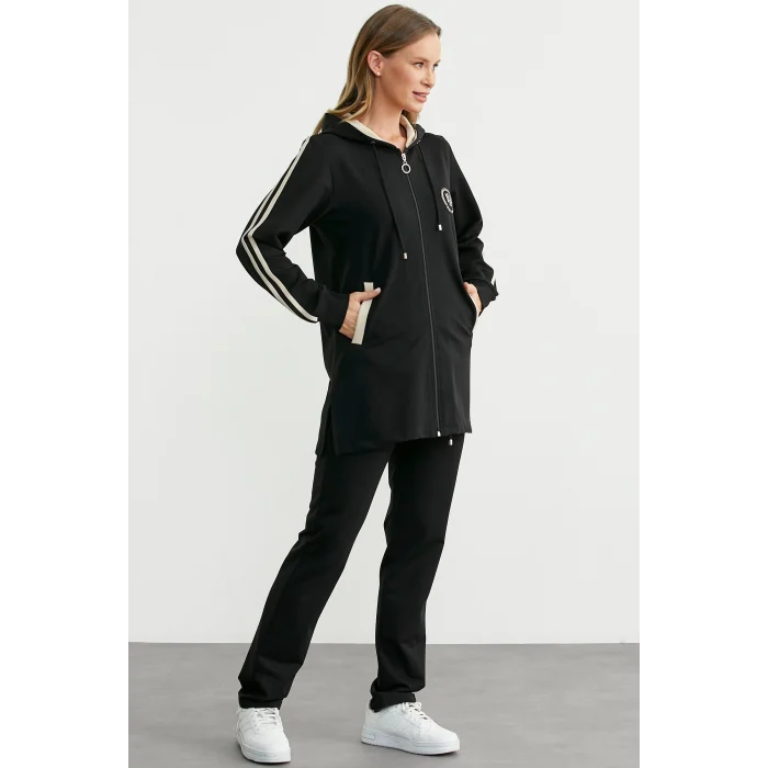 Sementa 76498 Kapüşonlu Tam Fermuarlı Eşofman Takım