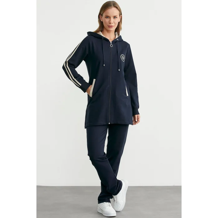 Sementa 76498 Kapüşonlu Tam Fermuarlı Eşofman Takım