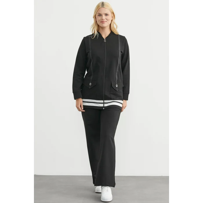 Sementa 76511 Tam Fermuarlı Tunik Eşofman Takım