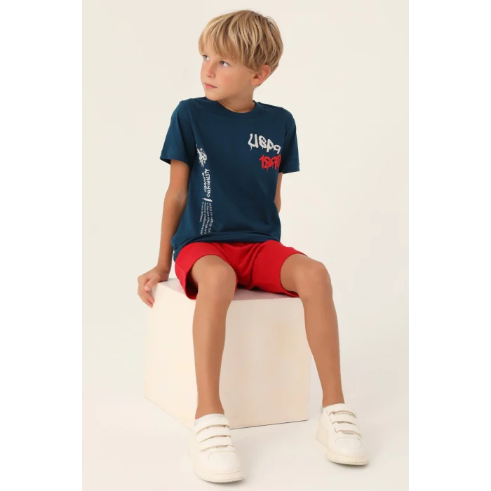 US Polo 1751-4 Erkek Çocuk Şort Takımı