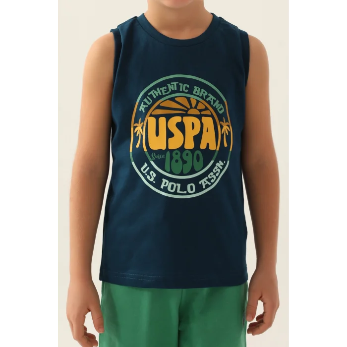 US Polo 1776-G Erkek Çocuk Şort Takımı