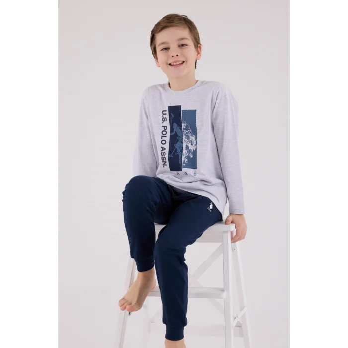 U.S. Polo Assn Kids 2206-4 Erkek Çocuk Pijama Takım