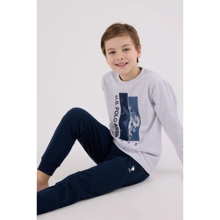 U.S. Polo Assn Kids 2206-G Erkek Çocuk Pijama Takım