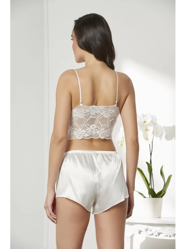 Pierre Cardin 7005 Sabahlıklı Şort Gecelik Takım