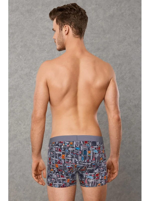 Doreanse 1816 Erkek Modal Çok Renkli Baskılı Torbalı Normal Paça Boxer