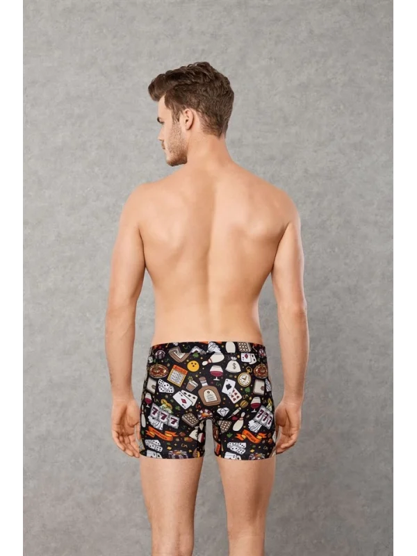 Doreanse 1817 Erkek Modal Kıbrıs Baskılı Torbalı Normal Paça Boxer