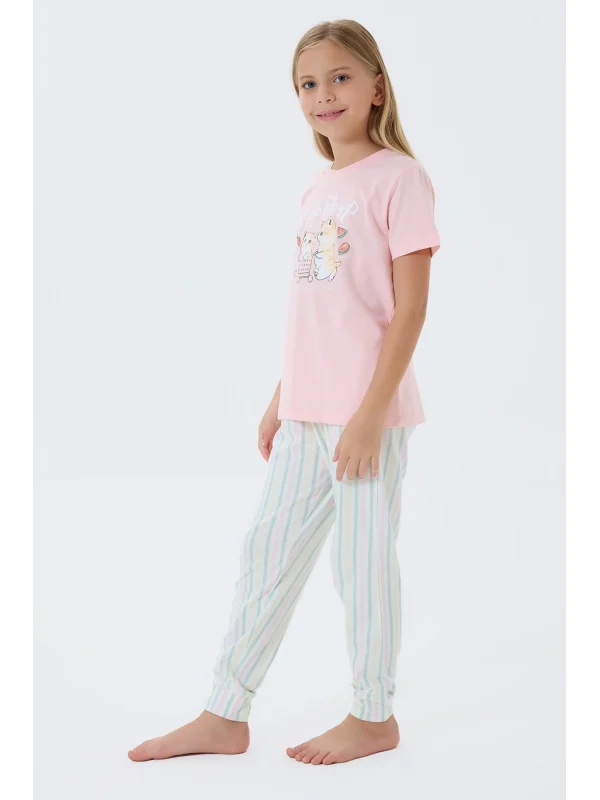Arnetta 3571-2 Kız Çocuk Kısa Kol Pijama Takımı