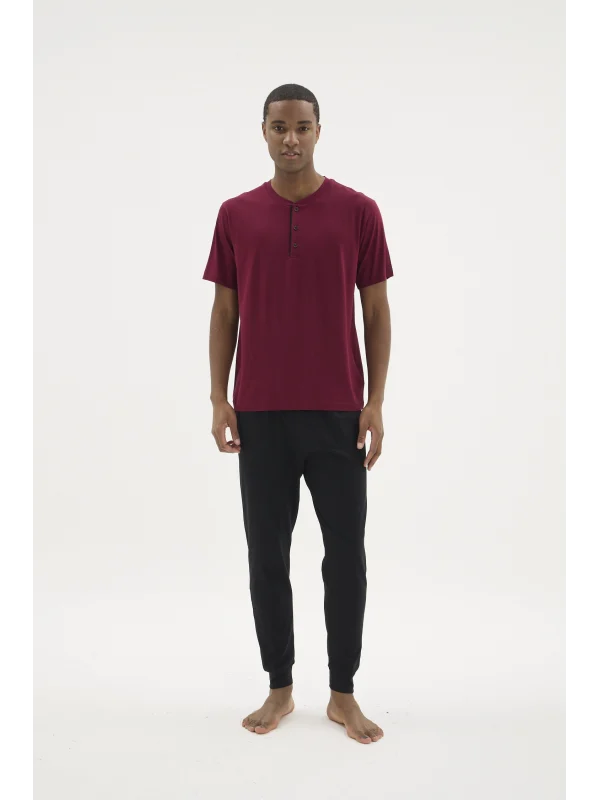 Kocabey KKT-26155 Erkek Midi Yaka Pijama Takımı