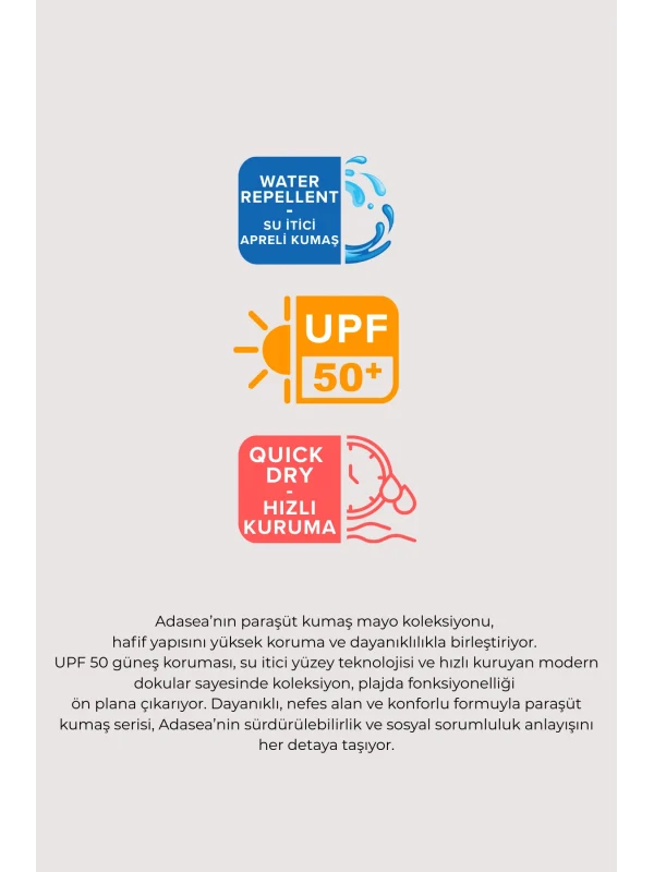 Adasea 1503 Patricia Paraşüt Uzun Kollu Tesettür Mayo