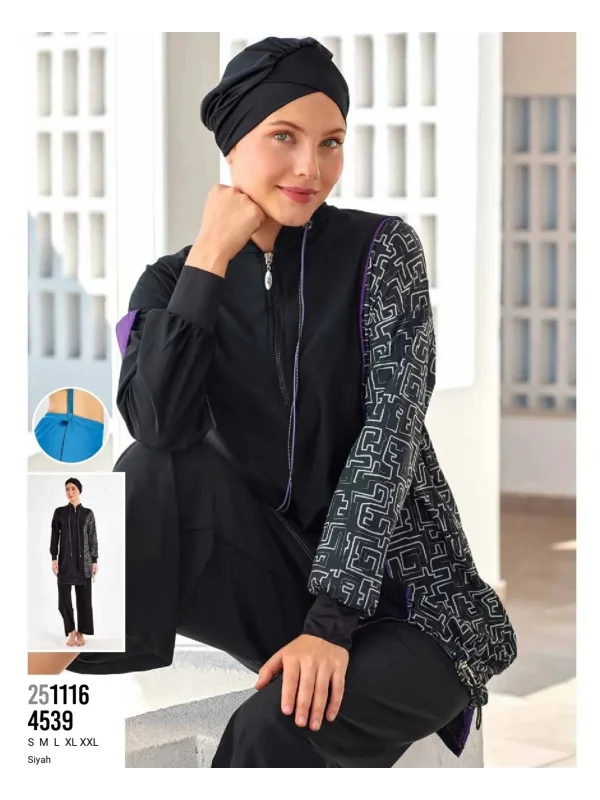 Adasea 4539 Johana Uzun Kollu Tesettür Mayo