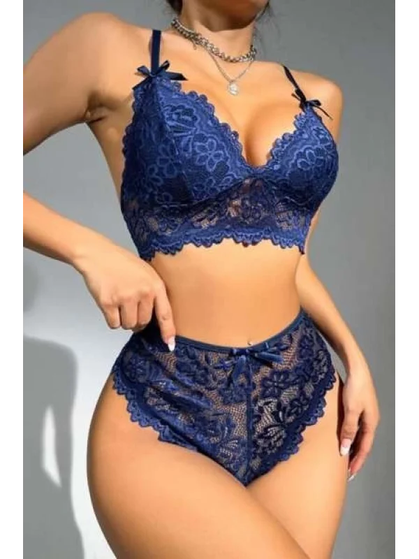 For Dreams 8455 Dantel Bralet Sütyen Takım