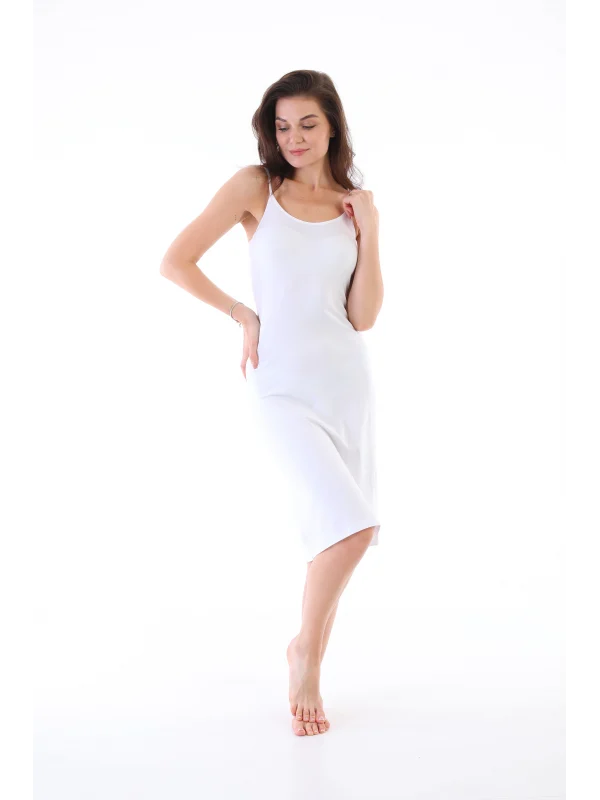 Freshness 3165  Kadın Modal Askılı Jüpon Kombinezon
