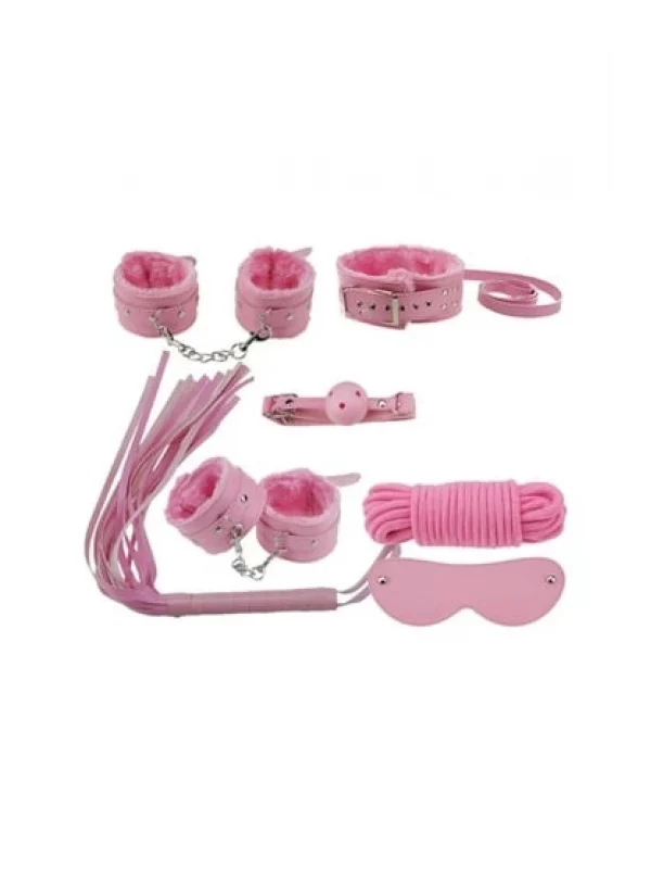 Nıghtlıght 8014 Fantezi 7Li Kırbaç Ve Kelepçe Set