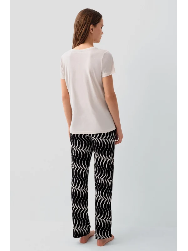 Pierre Cardin PC9165-X Kadın Kısa Kol Büyük Beden Pijama Takımı