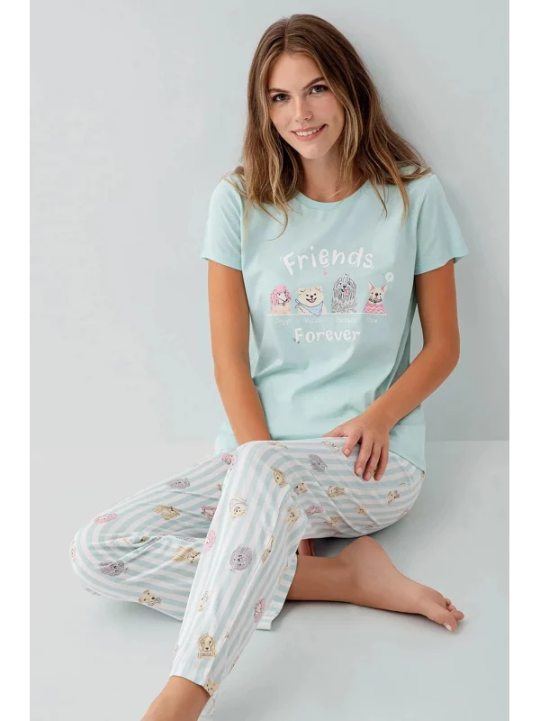 RolyPoly RP3810-S Kadın Kısa Kol Pijama Takımı
