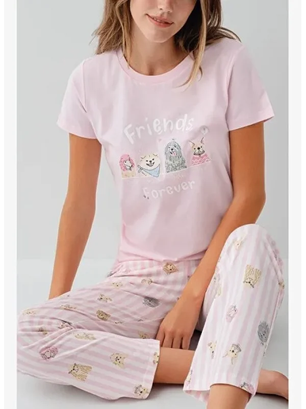 RolyPoly RP3810-S Kadın Kısa Kol Pijama Takımı