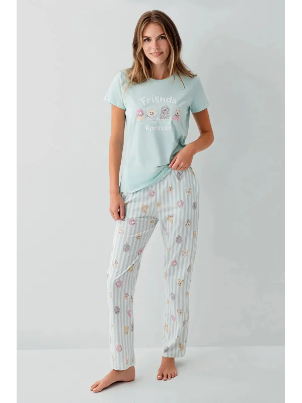 RolyPoly RP3810-S Kadın Kısa Kol Pijama Takımı