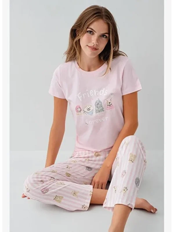 RolyPoly RP3810-S Kadın Kısa Kol Pijama Takımı