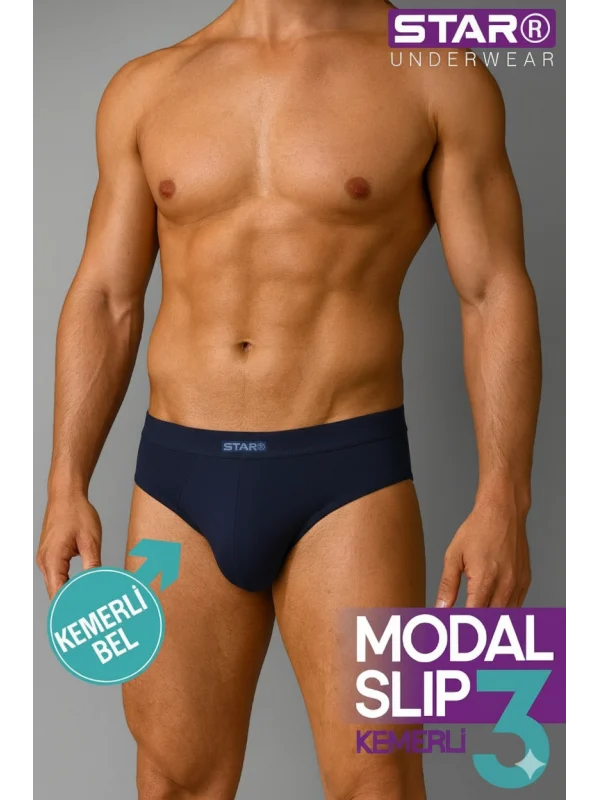 Star 109 Erkek 3lü Modal Slip
