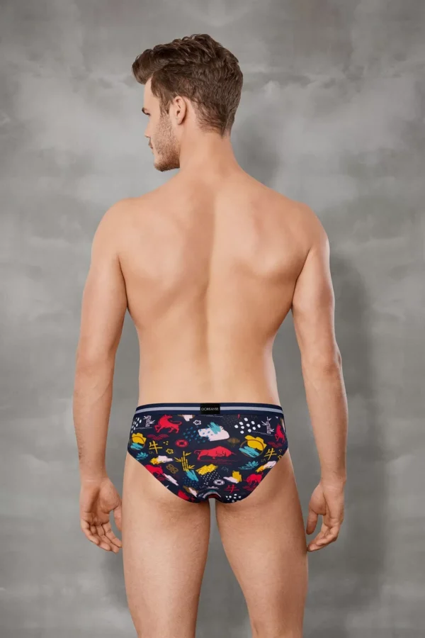 Doreanse 1305 Erkek Memox Baskılı Renkli Slip Külot