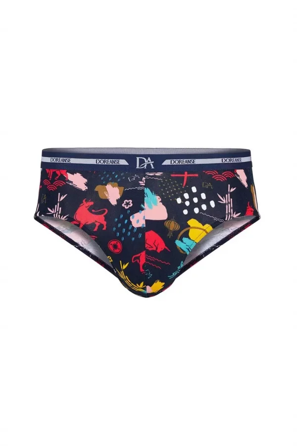 Doreanse 1305 Erkek Memox Baskılı Renkli Slip Külot