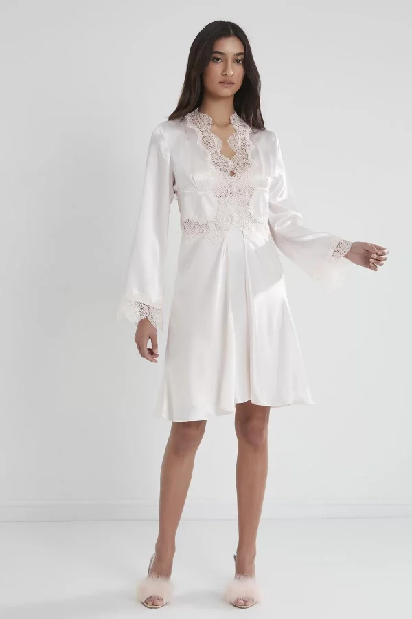 Pierre Cardin 6335 6lı Saten Gecelik Sabahlık Takım