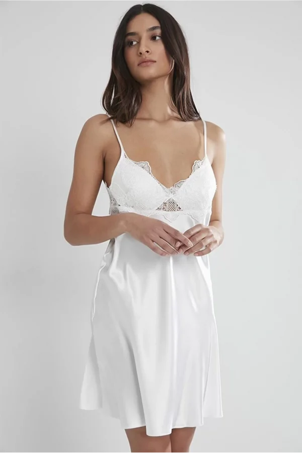 Pierre Cardin 6335 6lı Saten Gecelik Sabahlık Takım