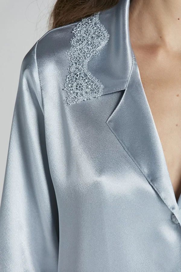 Pierre Cardin 6965 Bayan 6lı Saten Gecelik Sabahlık