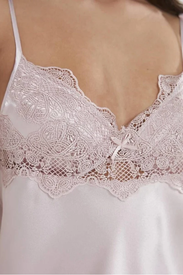 Pierre Cardin 6335 6lı Saten Gecelik Sabahlık Takım