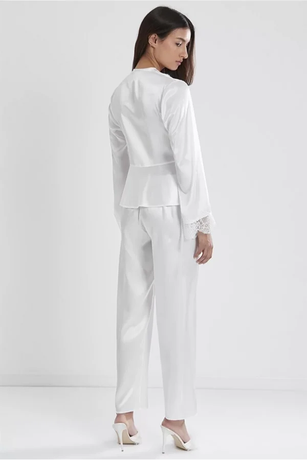 Pierre Cardin 6335 6lı Saten Gecelik Sabahlık Takım