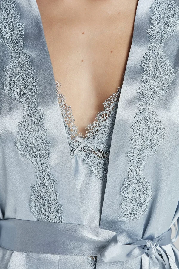 Pierre Cardin 6965 Bayan 6lı Saten Gecelik Sabahlık