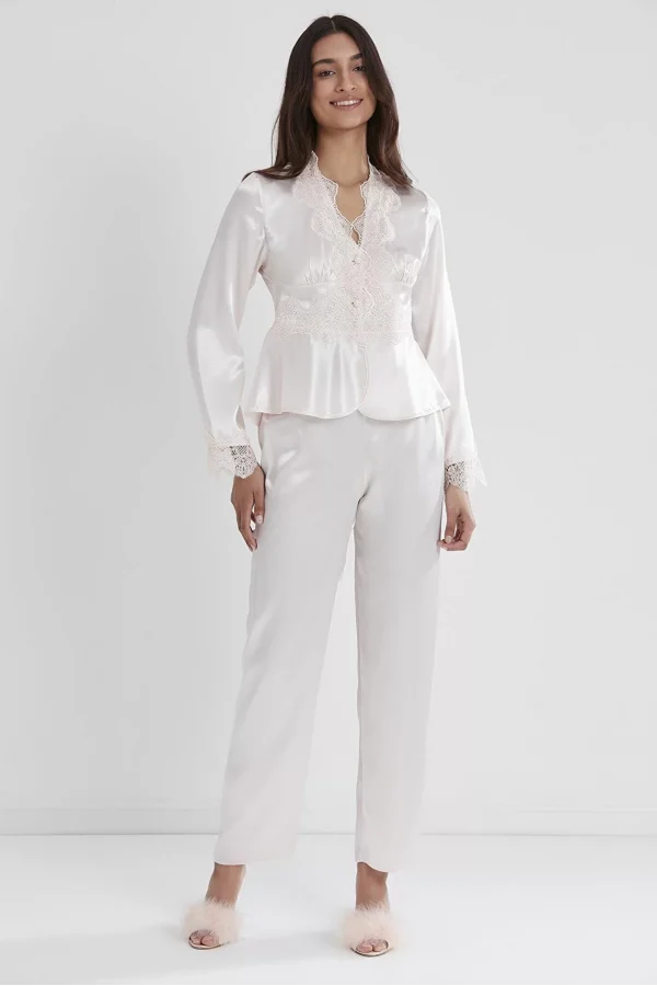 Pierre Cardin 6335 6lı Saten Gecelik Sabahlık Takım